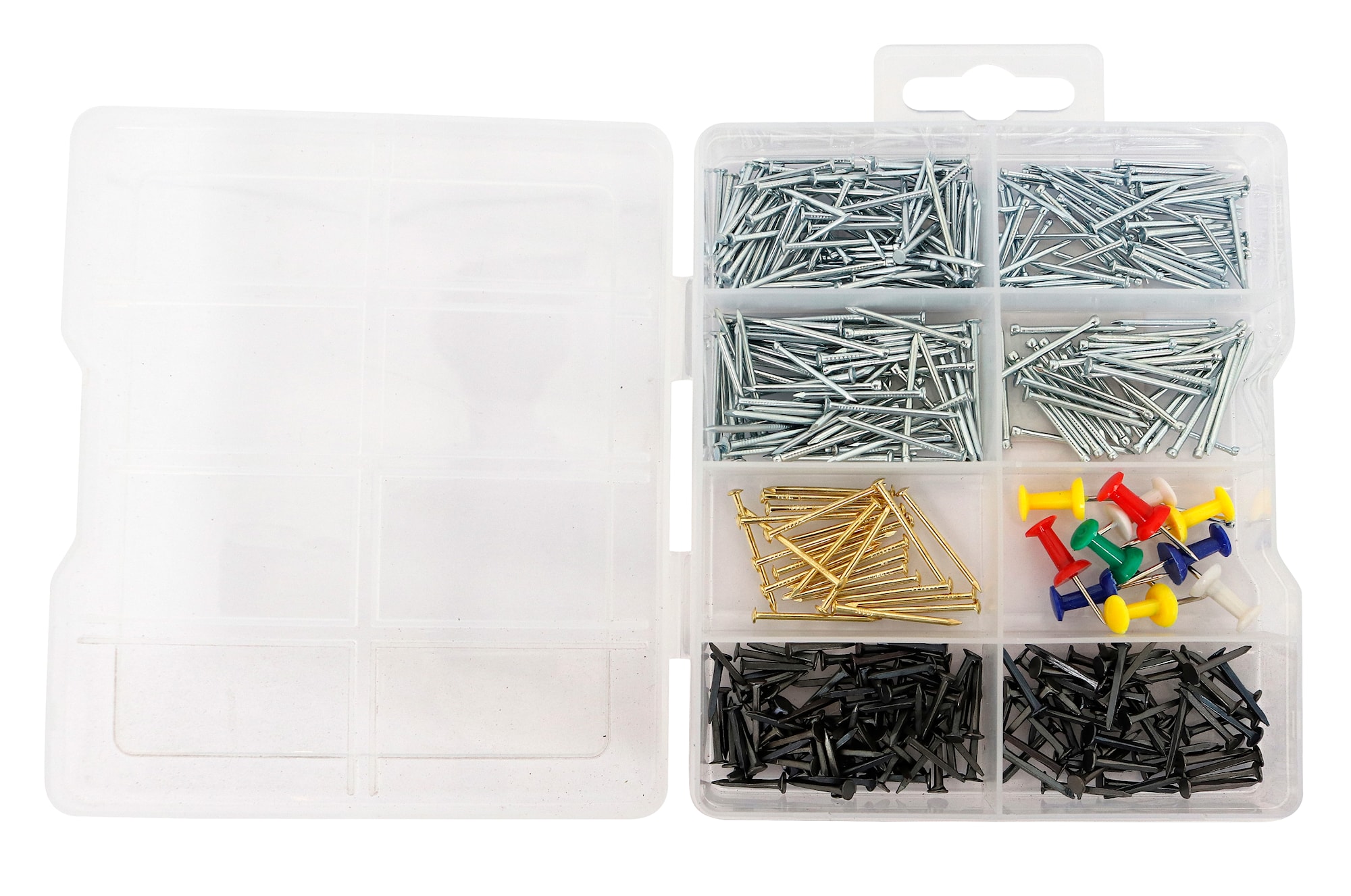 Work It® hobby-sortiment med spik och häftstift 455 delar