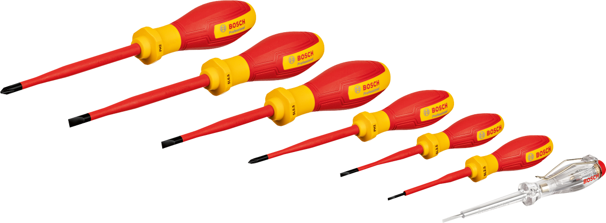 Bosch Skruvmejselset VDE SL/Ph 7St