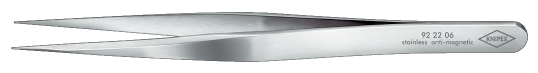 Knipex Precisionpincett 922206 120mm, rak spetsig, rostfri