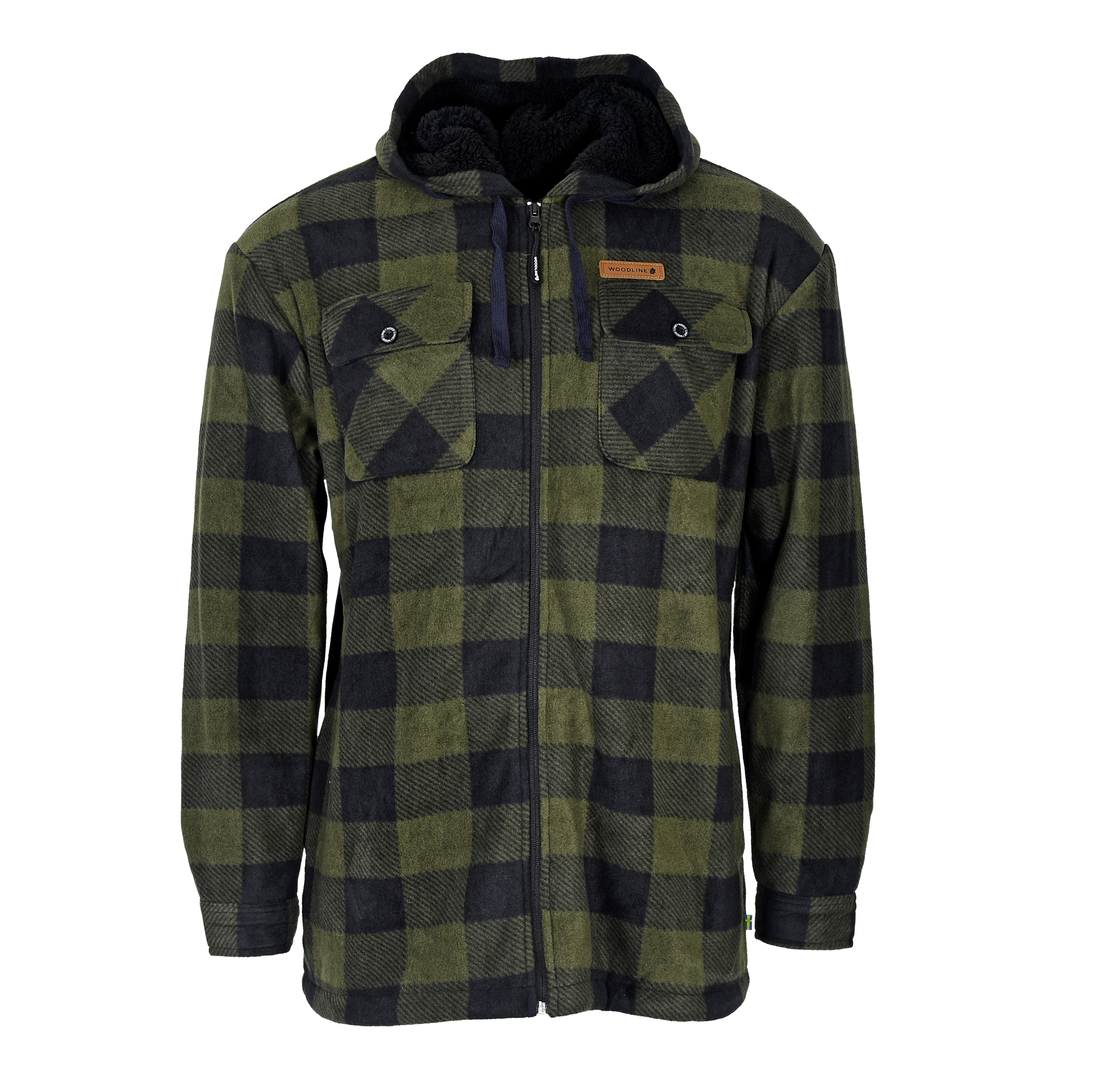 Woodline Fleecejacka Canada Grön