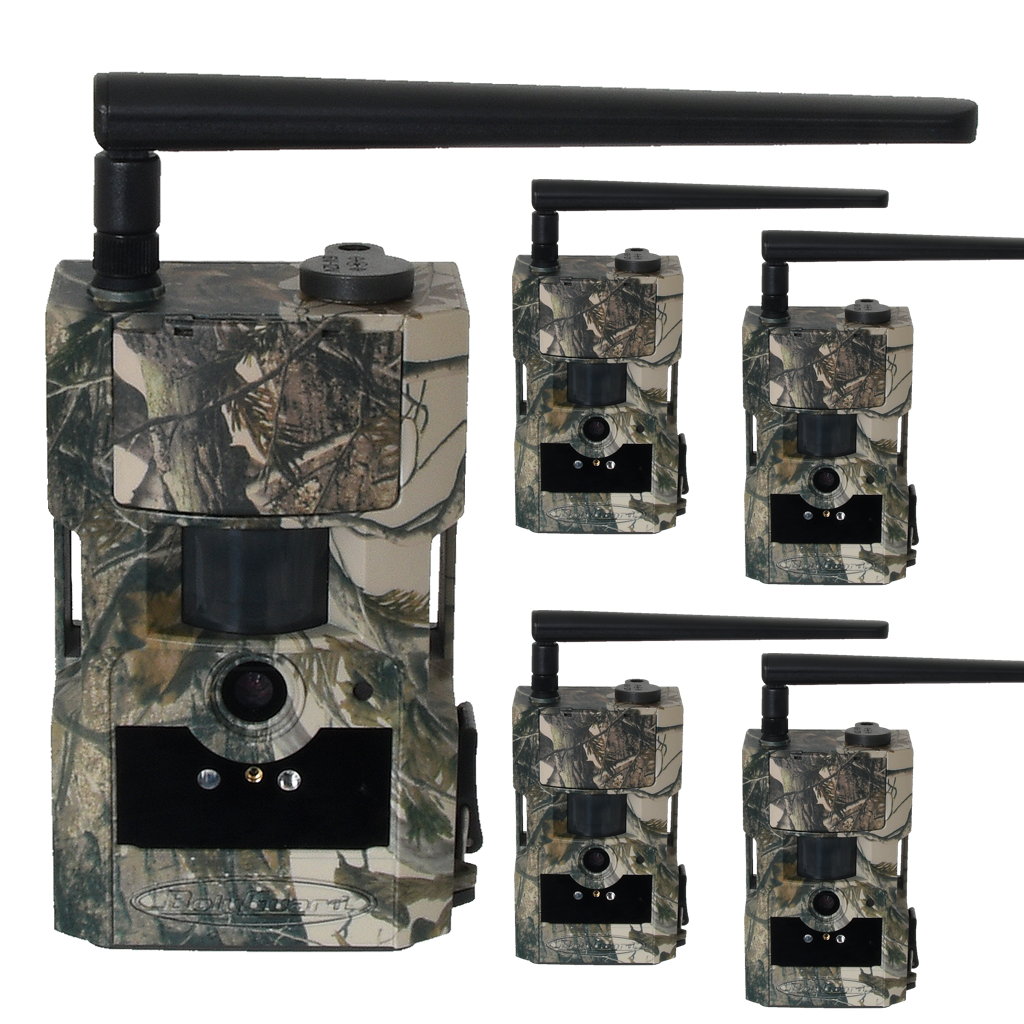 5-pack Bolyguard BG584-T2 V2 Åtelkamera 4G - inkl 5x3 månader Molnus-SIM