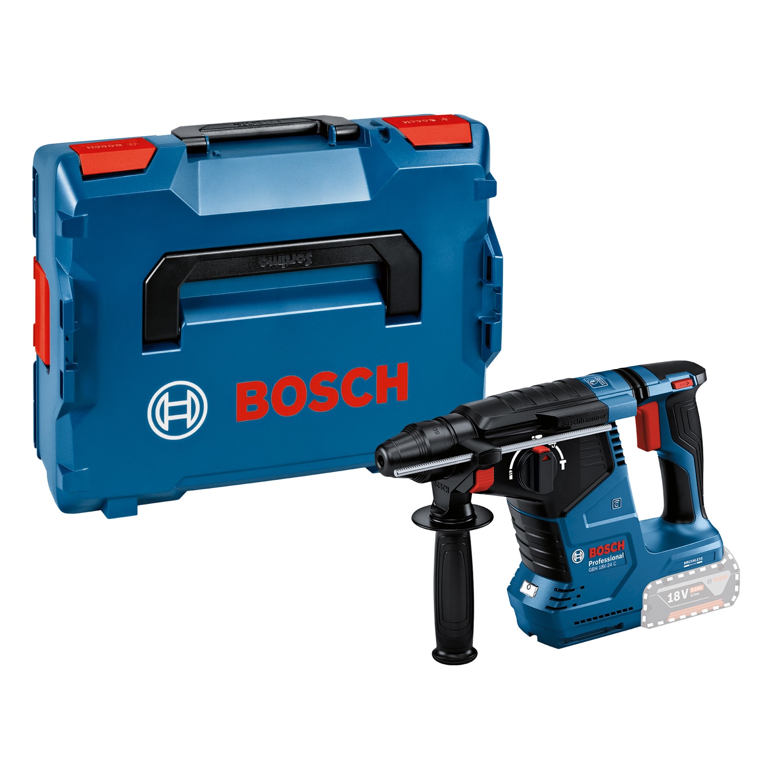 Bosch Borrhammare GBH 18V-24 C utan batteri och laddare i L-Boxx