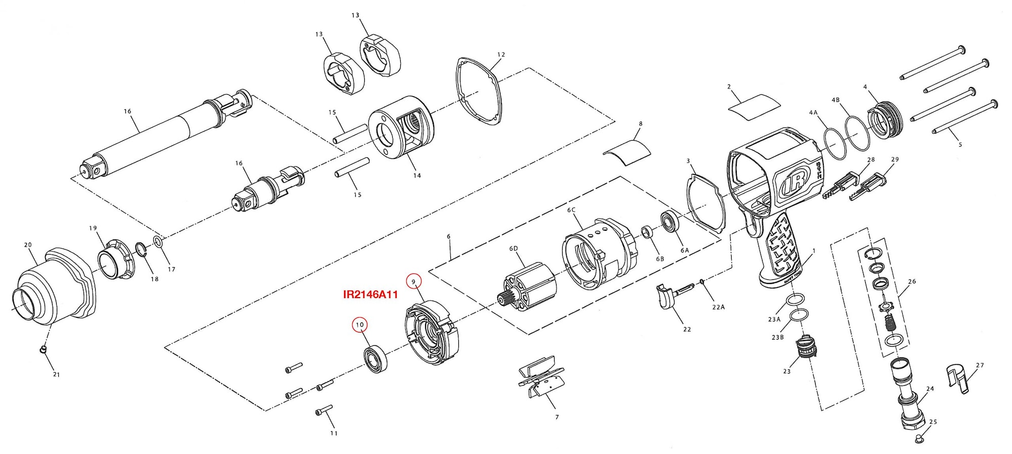 Ingersoll Rand Frontgavel 2146