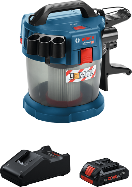 Bosch Dammsugare GAS 18V-10 L med 1st 4Ah batteri & laddare