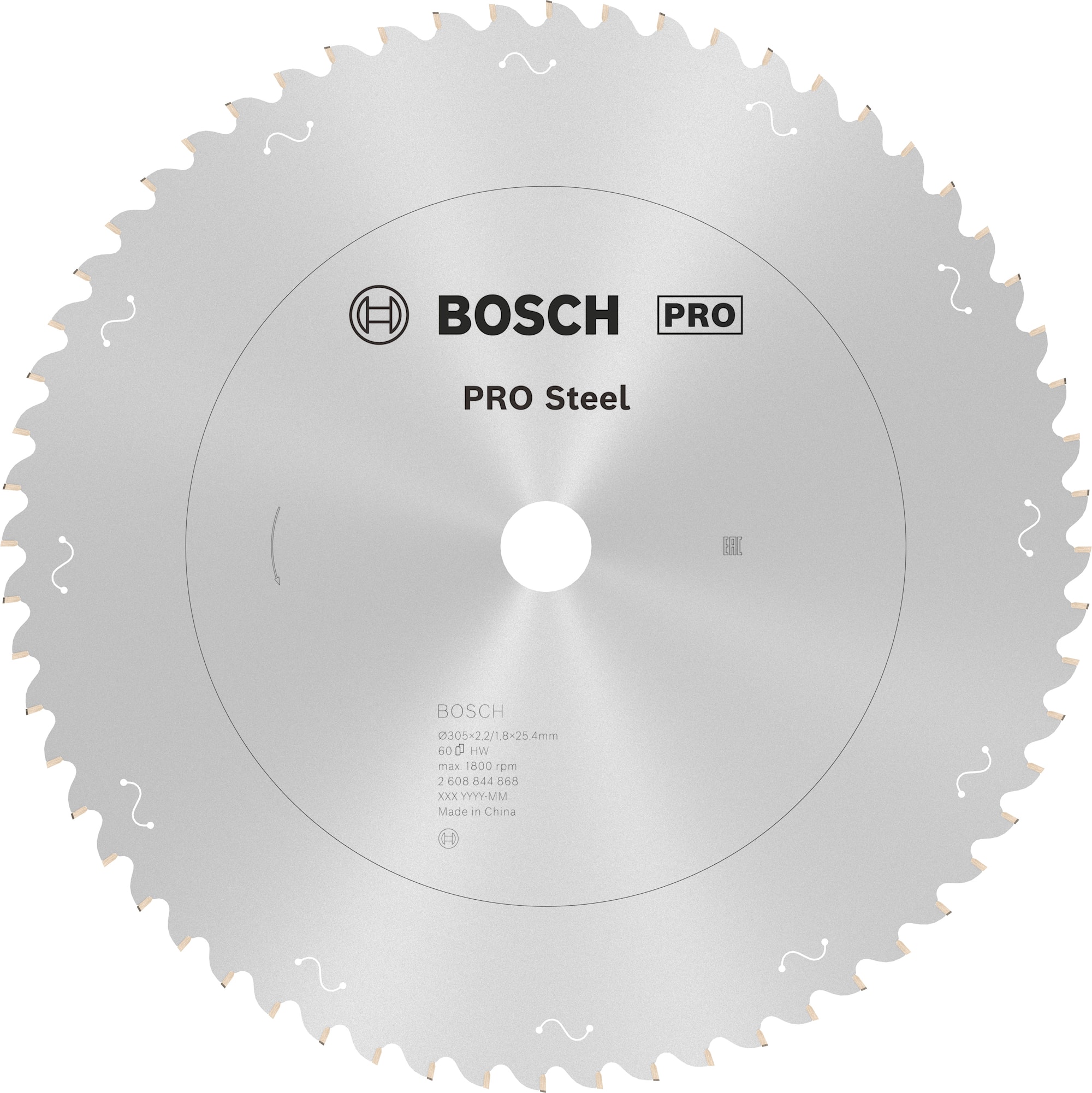 Bosch Cirkelsågklinga Pro Steel 305X25,4mm 60T