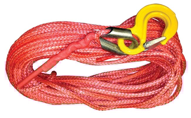 Armortek syntetisk line, komplett med kause og krok 6 mm x 15 m – maks 4704 kg -