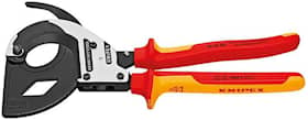 Knipex kabelkutter 9536320 320mm VDE, tre-trinns med skralle