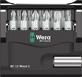 Wera Bitssats Bit-Check Trä 12 delar