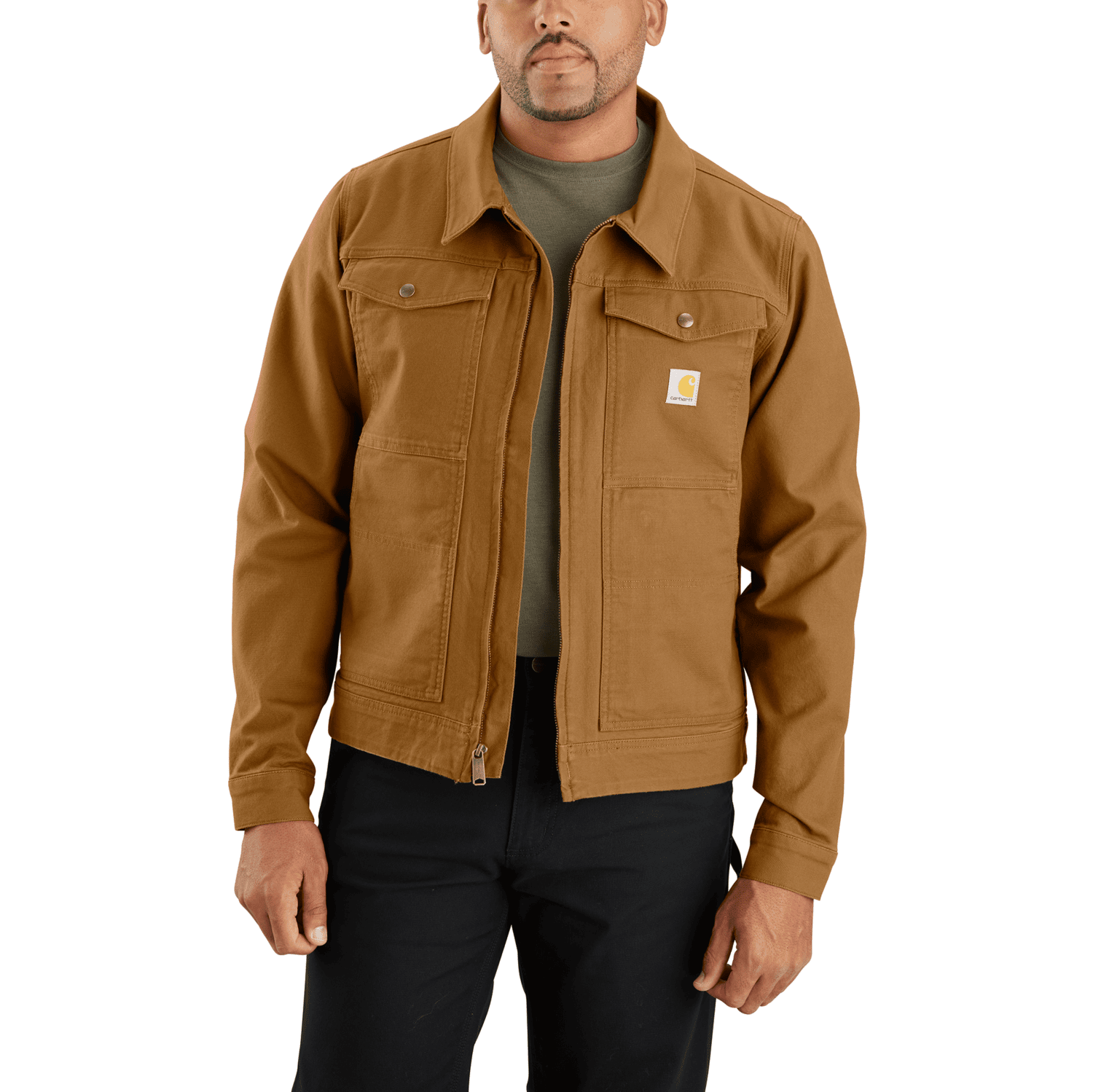 Carhartt Rugged Flex™ Duck Berwick Jacka Herr Carhartt Brown