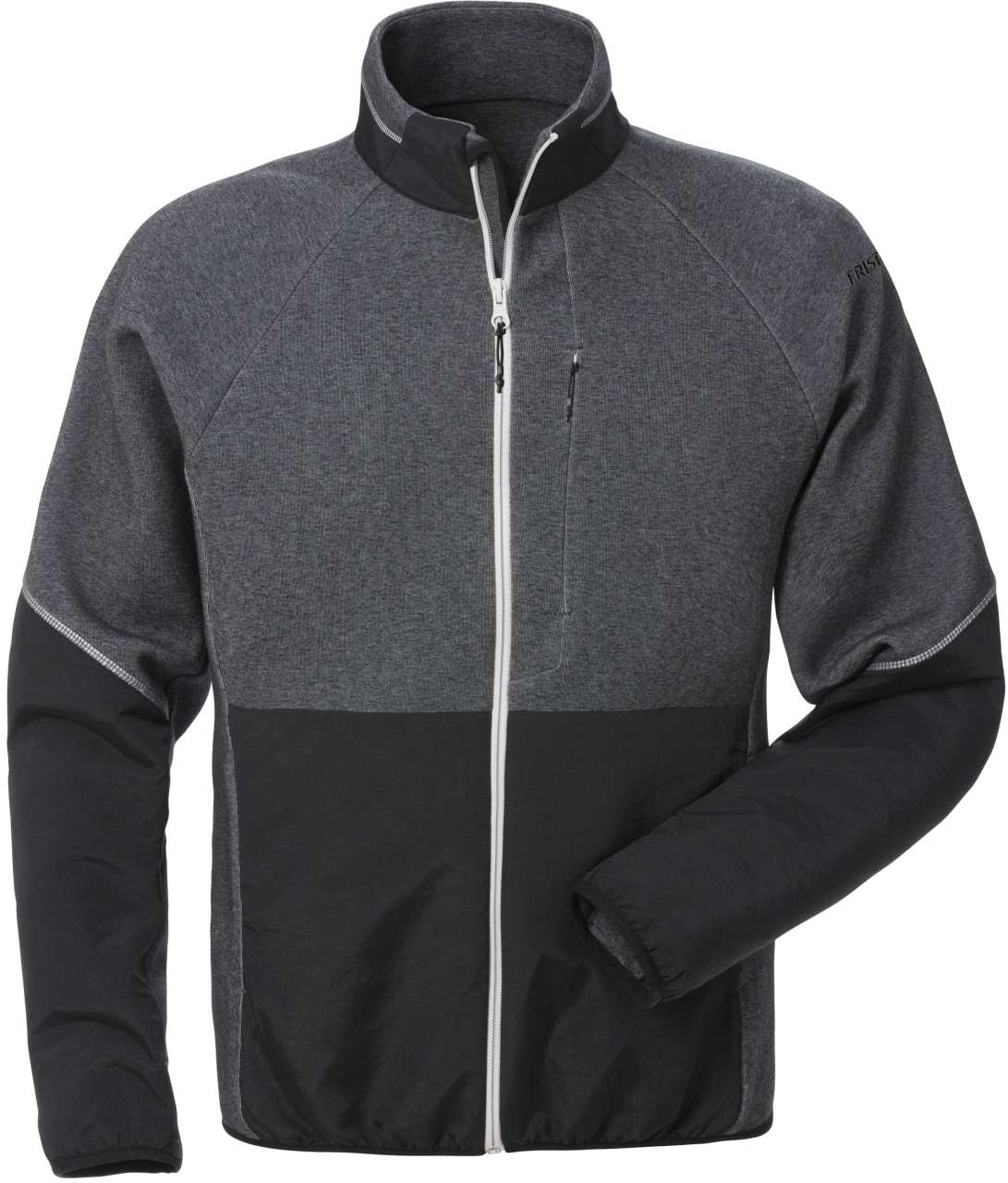 Fristads Sweatshirtjacka 7513 DF Svart/Grå 4XL