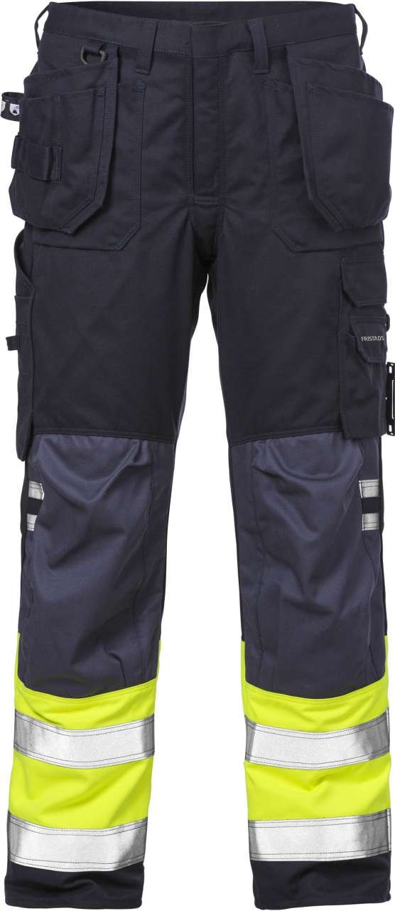 Fristads Hantverkarbyxa Flamestat 2074 ATHS, Klass 1 Varsel Gul/Marinblå C48
