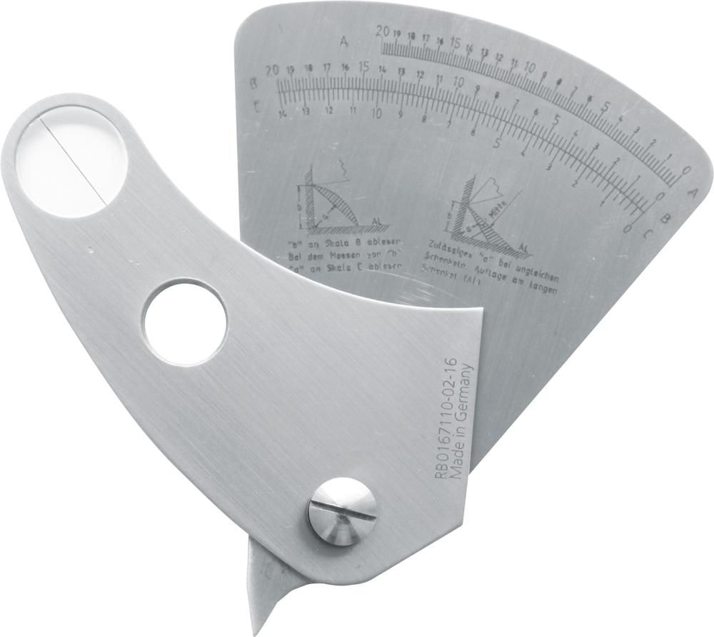 Format Hitsausmitta säädettävällä kulmalla, 0,1 mm, rst