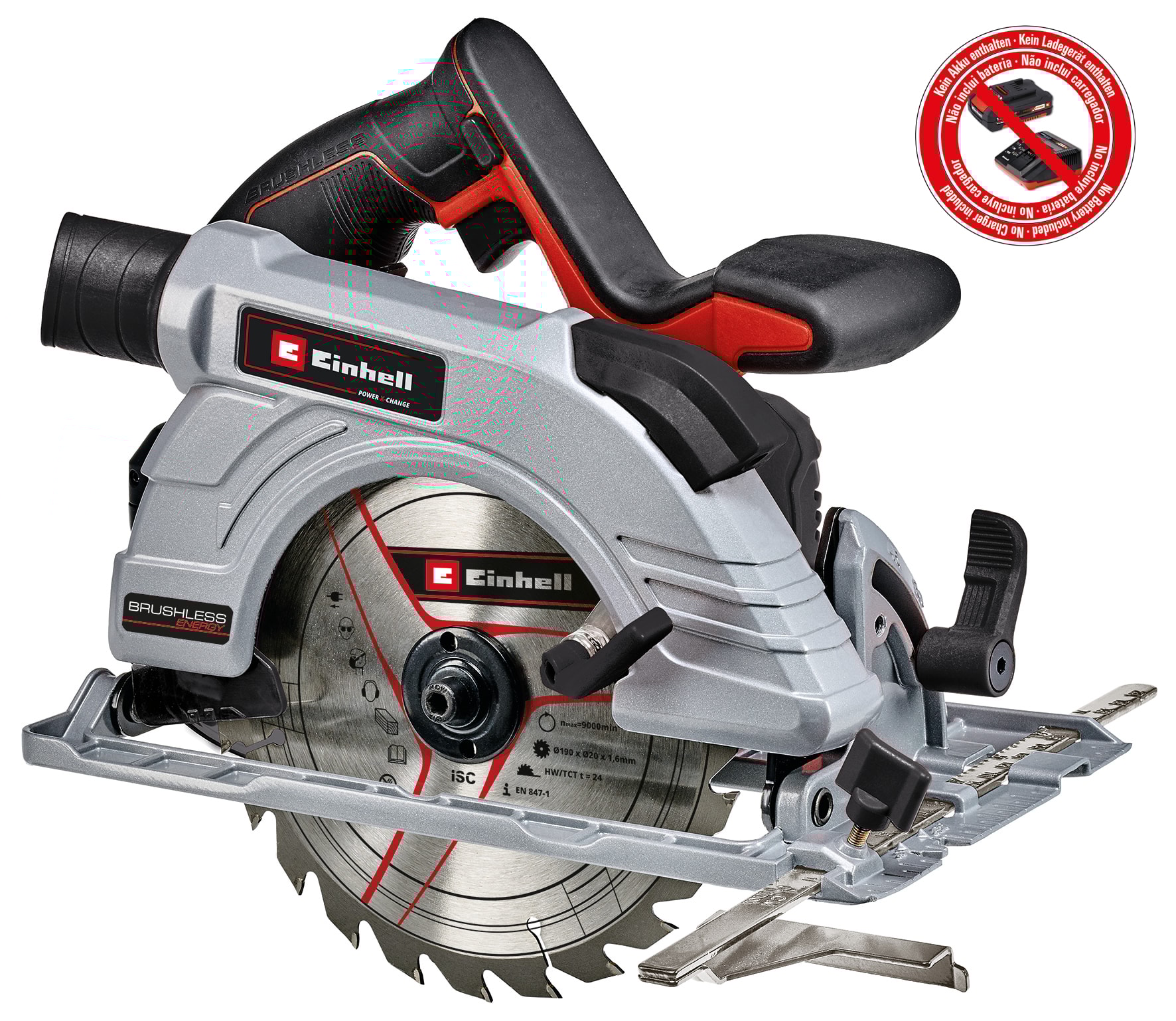 Einhell Batteridrevet sirkelsag, TE-CS 18/190 Li BL - Solo