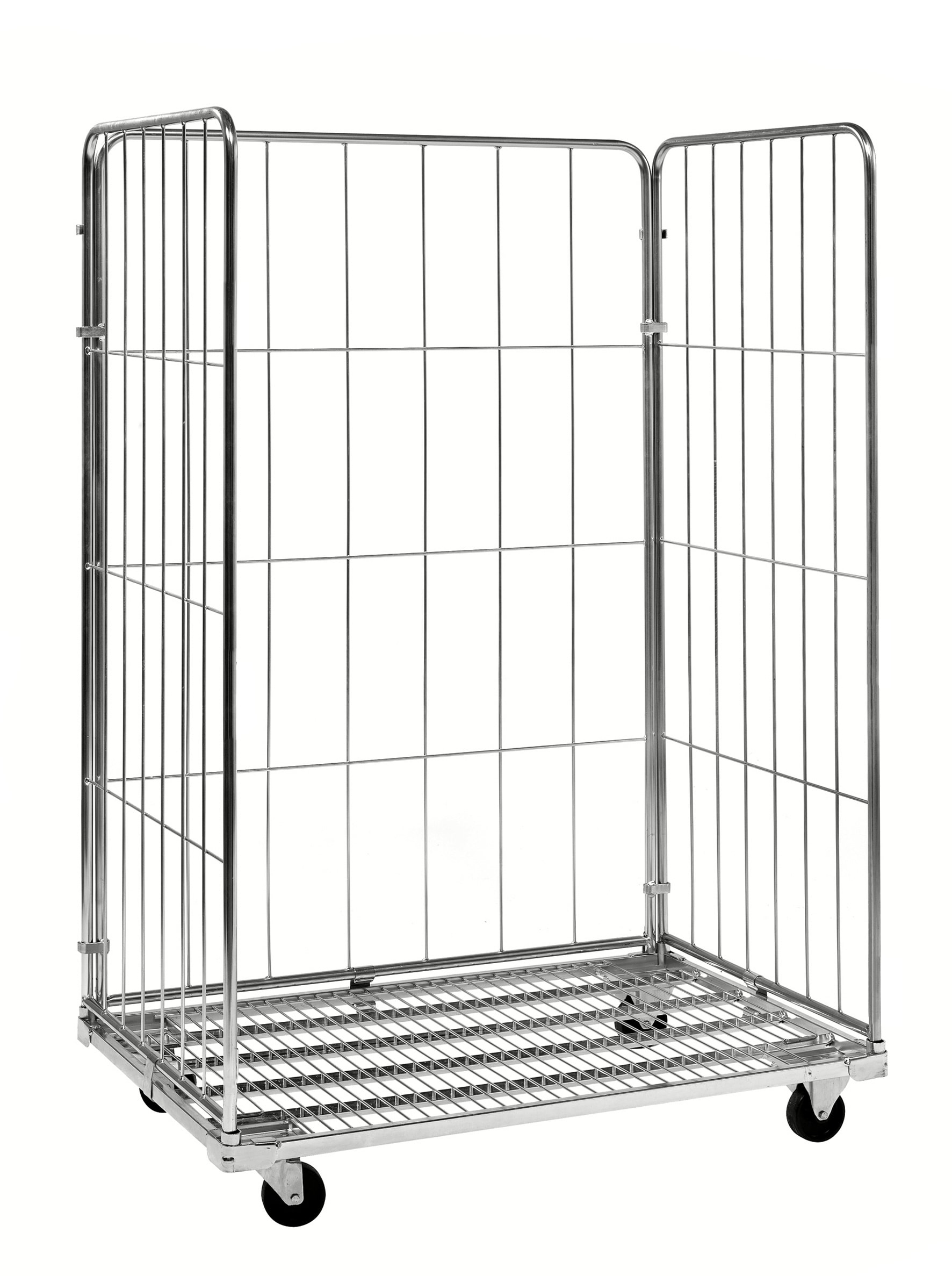 Kongamek Elförzinkad Rullcontainer 3 sidor