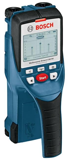 Bosch Detektor Wallscanner D-tect 150 SV Professional med 4 x batterier (AA), beskyttelsesrelé