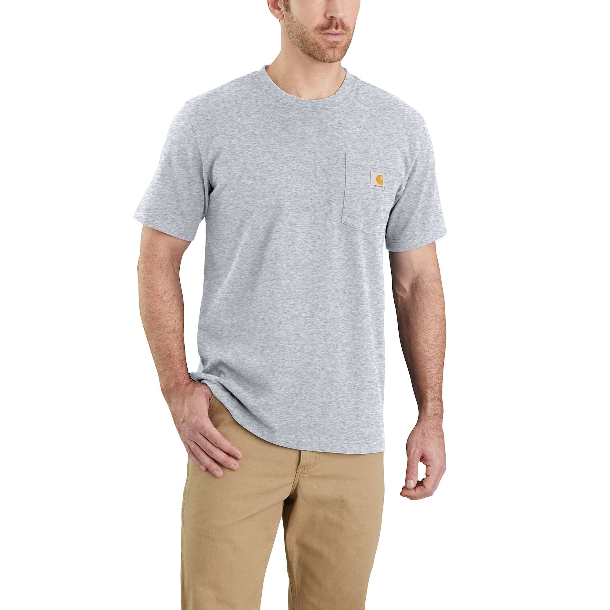 Carhartt Workwear Pocket T-shirt Herr Heather Grey