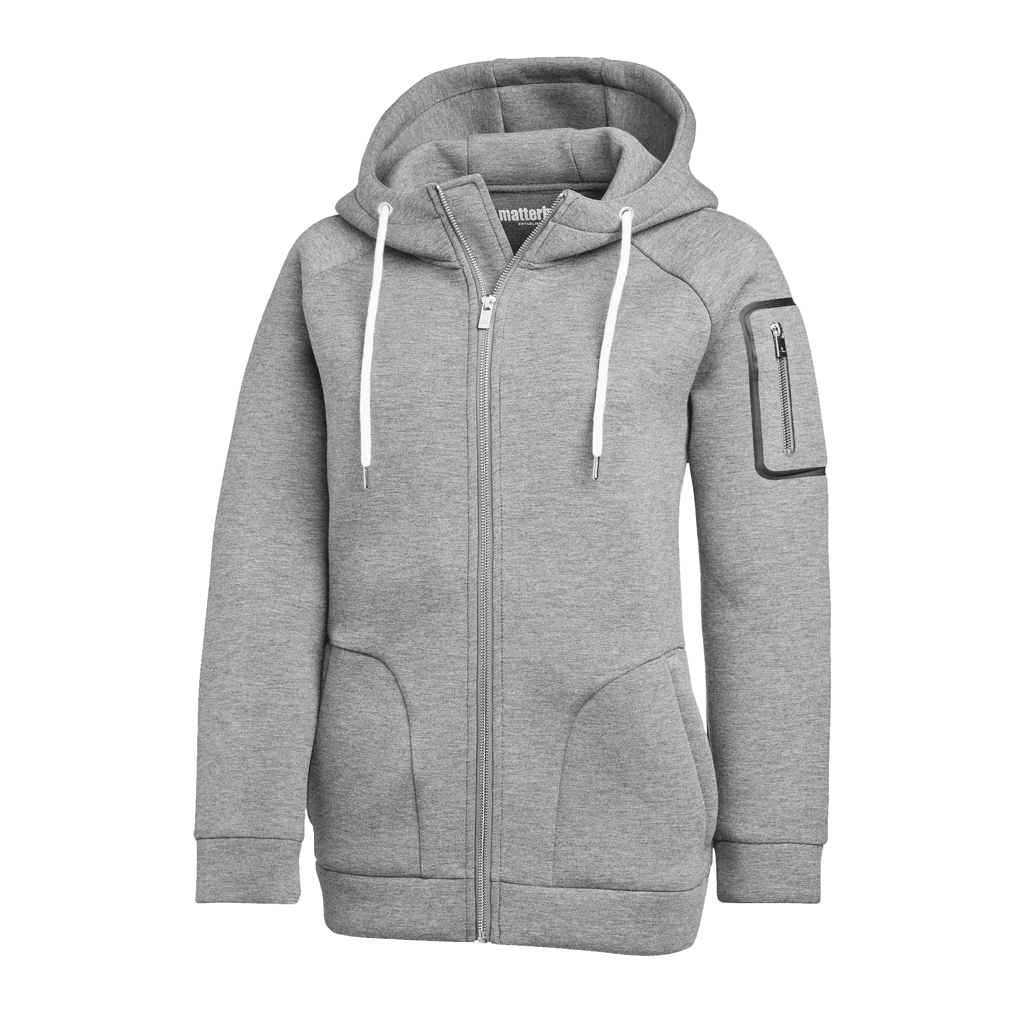 Matterhorn Paccard Hoodie Dam Gråmelerad