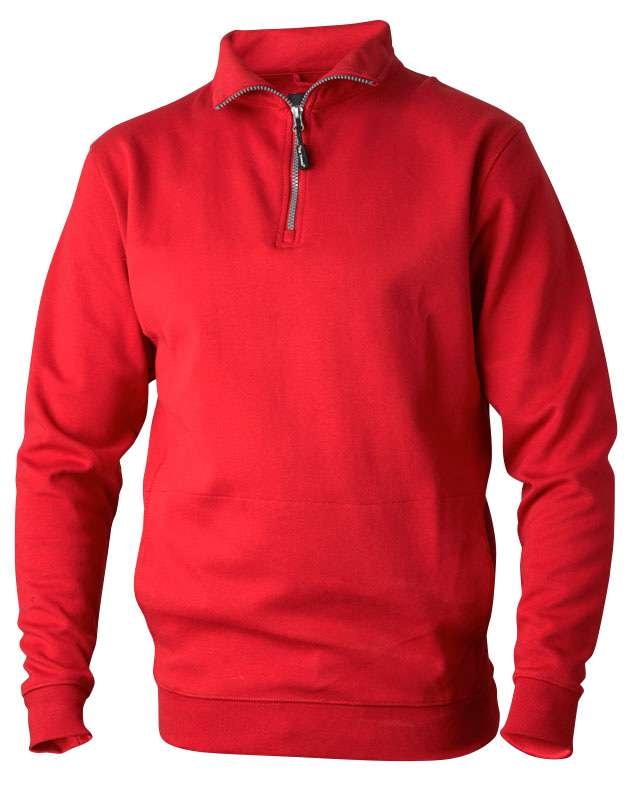 Top Swede Sweatshirt Zip 0102 Rød XL