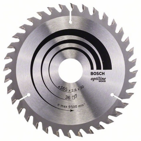 Bosch Sågklinga Optiline Wood 165x2,6x30mm 36T