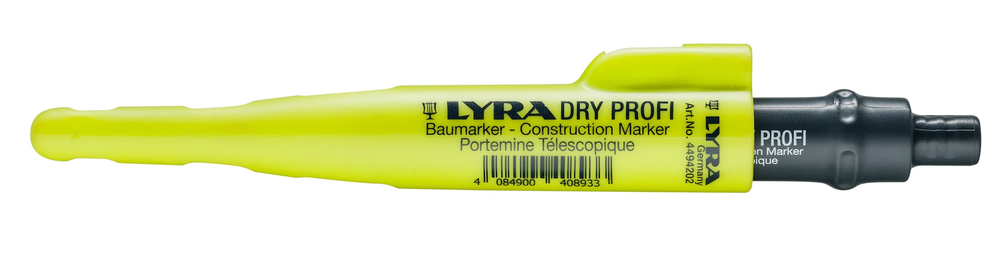 Lyra Deep Hole Markers Dry Profi Graphite 20-pakning inkl. markør 8x12 stk. graphite + 4x12 stk. mix, display