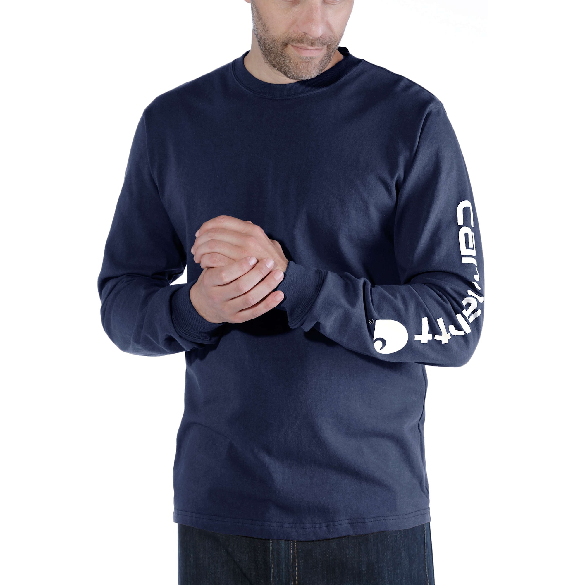 Carhartt Långärmad T-Shirt Herr Navy L