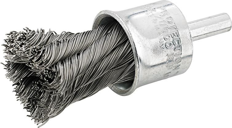 Format Ändborste 6mm 0,35mm, tvinnad, stål