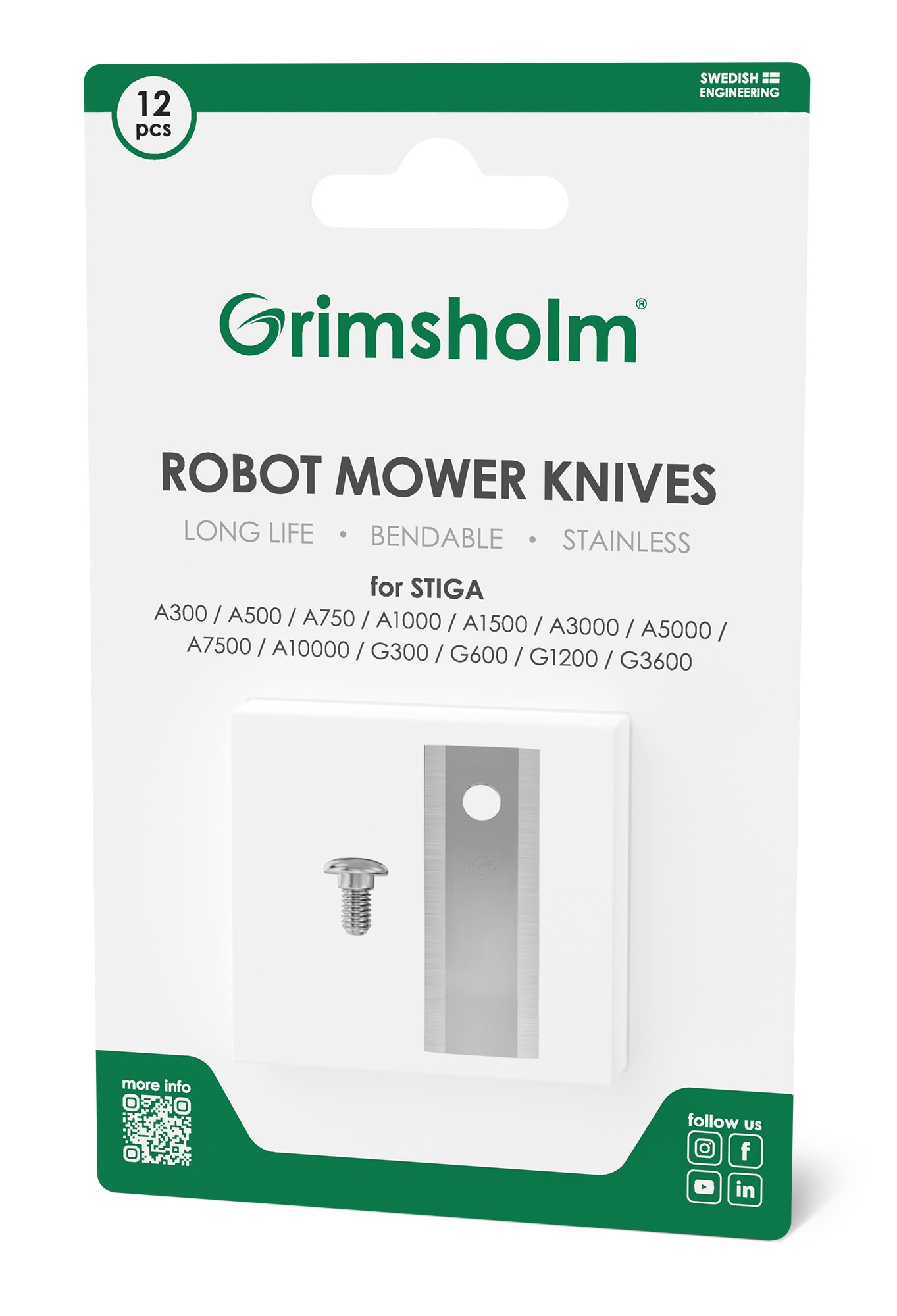 Grimsholm Knivar för Stiga Stig - 12 st