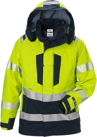 Fristads Jacka Flam Gore-Tex 4195 GXE Gul/Marinblå XL