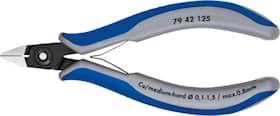 Knipex Precisions-Elektronikavbitare 7942125 125mm, utan fasett, spetsigt huvud