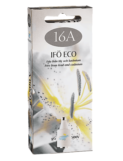 Ifö Electric Porslinssäkring 16A grå trög 5-pack