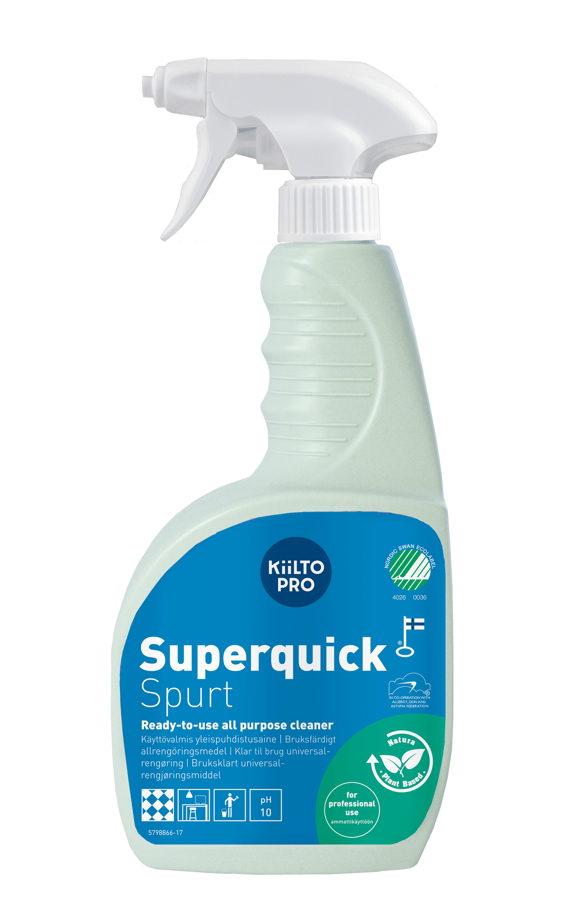 Kiilto Pro Superquick Spurt Multirengöringsmedel, 750 ml