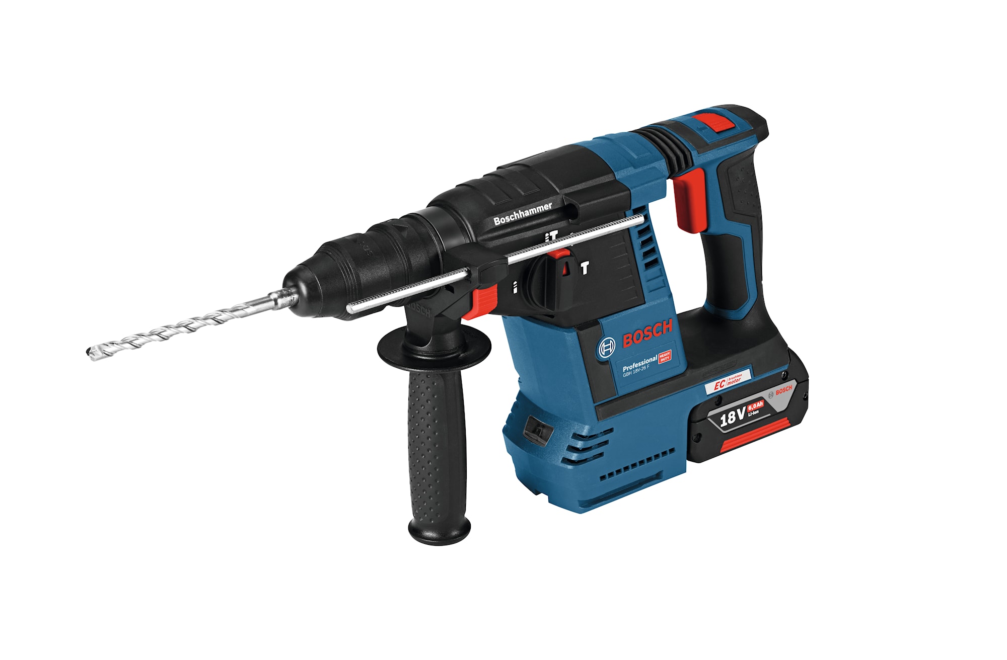 Bosch Borrhammare GBH 18V-26 F PC med 2x5,5Ah batterier och laddare i L-Boxx