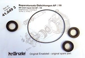 Kränzle Repsats Oljepackningar Ap