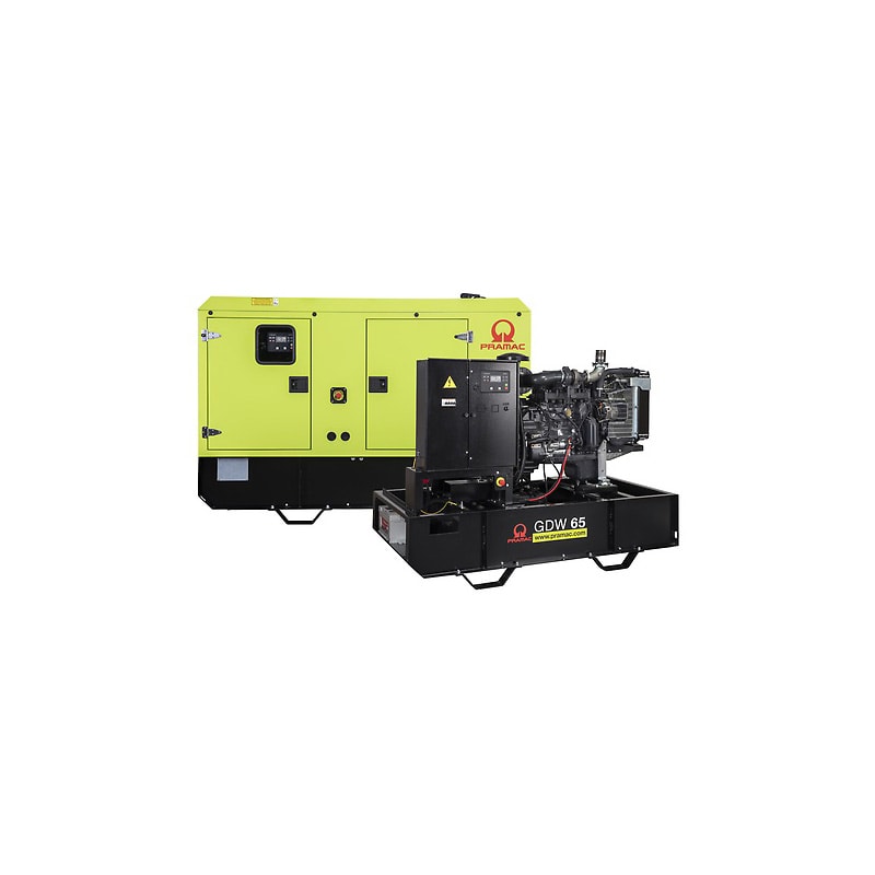 Pramac Elverk GDW65P/FNE MA ACP LTS, inbyggt/ljudisolerat, 3-fas, diesel