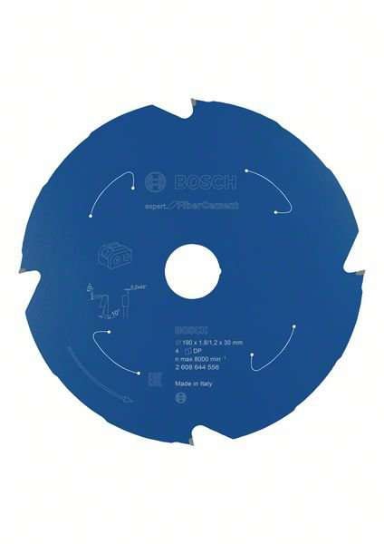 Bosch Expert for Fibre Cement-sirkelsagblader for batteridrevne sager 190x1,8/1,2x30 T4