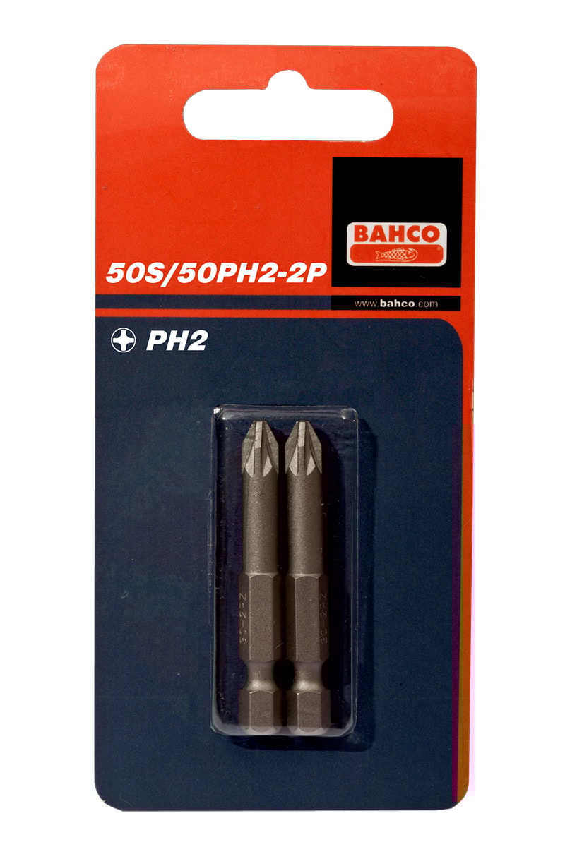 Bahco Bits 59S 1/4'' PH1 50mm 2-pack