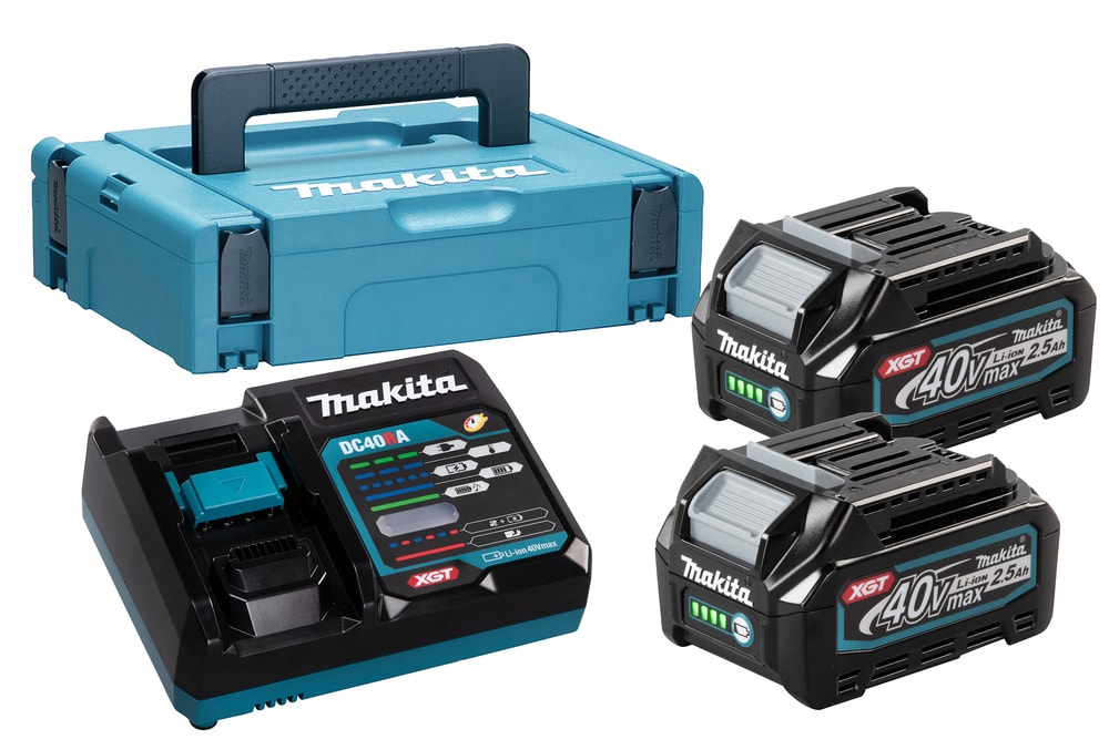 Makita Powerpack XGT 2XBL4025 DC40RA MAKPAC 1