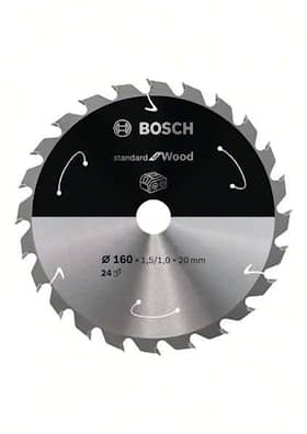 Bosch Standard for Wood-sirkelsagblad for batteridrevne sager 160x1,5/1x20 T24