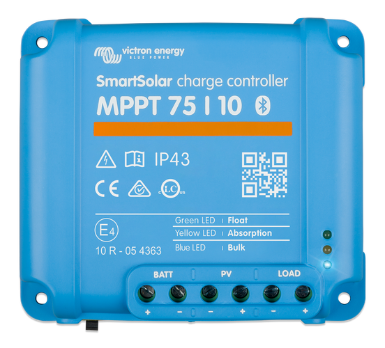 Victron Energy Solcellsregulator SmartSolar MPPT 75V/10A IP43 med Bluetooth