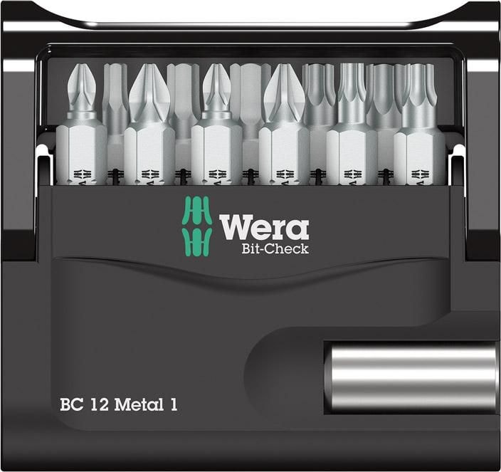 Wera Bit-sett Bit-Check Metal 12 deler
