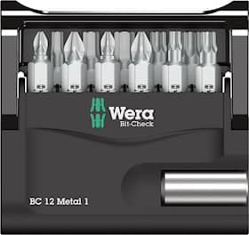 Wera Bitssats Bit-Check Metall 12 delar