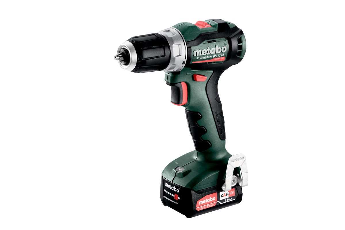 Metabo Skruvdragare PowerMaxx BS 12 BL med 2x2Ah batterier & laddare