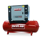 Drift-Air Kompressor Ljudisolerad 7,5 hk 500 l 700 l/min 400 V Y/D 10 bar