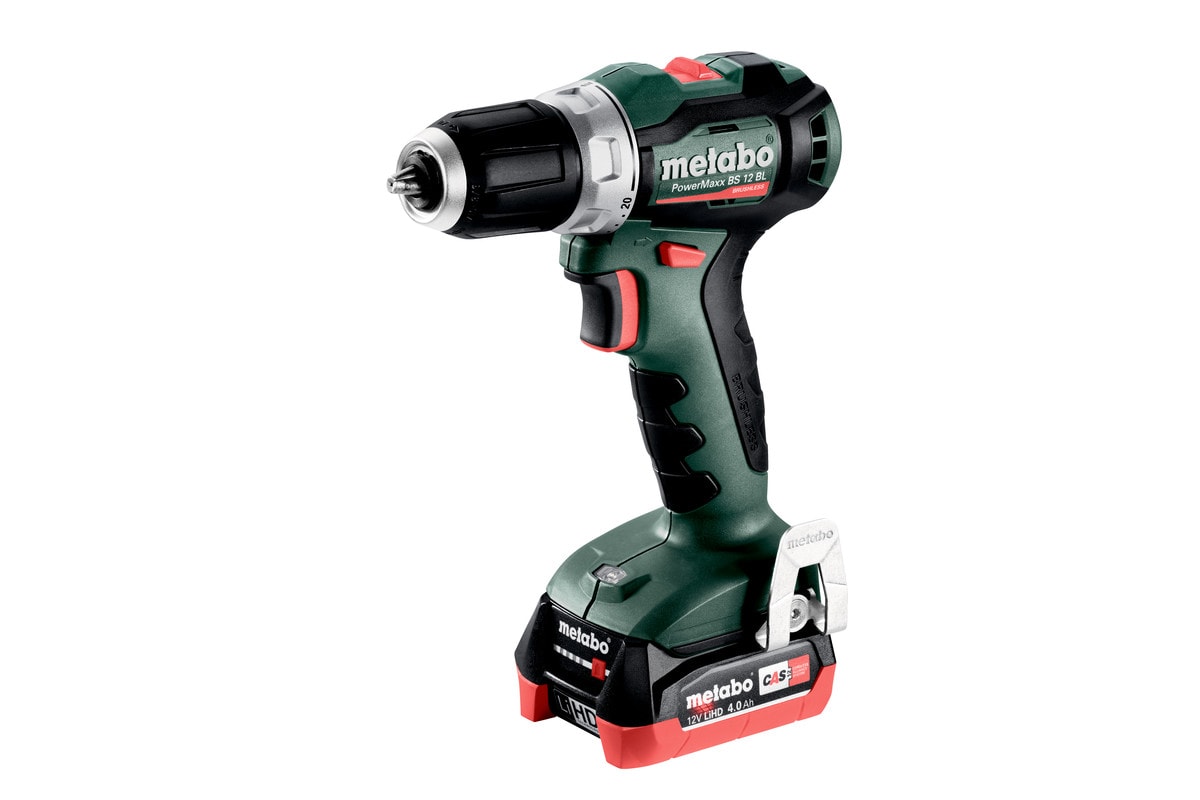 Metabo Skruvdragare PowerMaxx BS 12 BL med 2x4Ah batterier & laddare