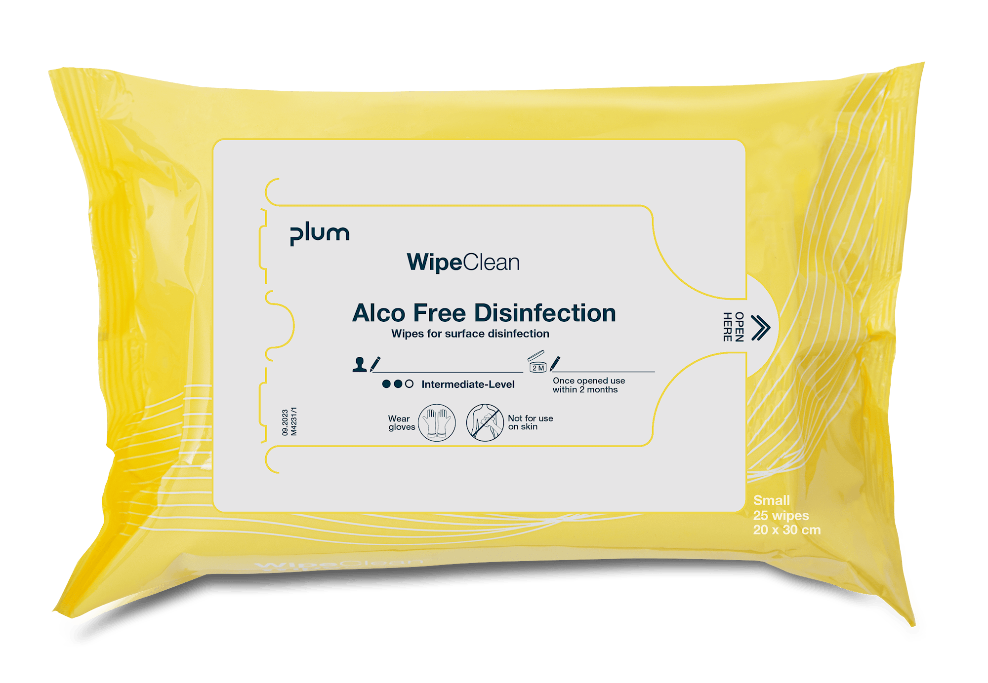 WipeClean Alco Free Disinfection Engångsdukar