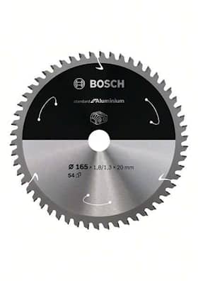 Bosch Standard for Aluminium -pyörösahanterä johdottomiin sahoihin 165 x 1,8 / 1,3 x 20 T54