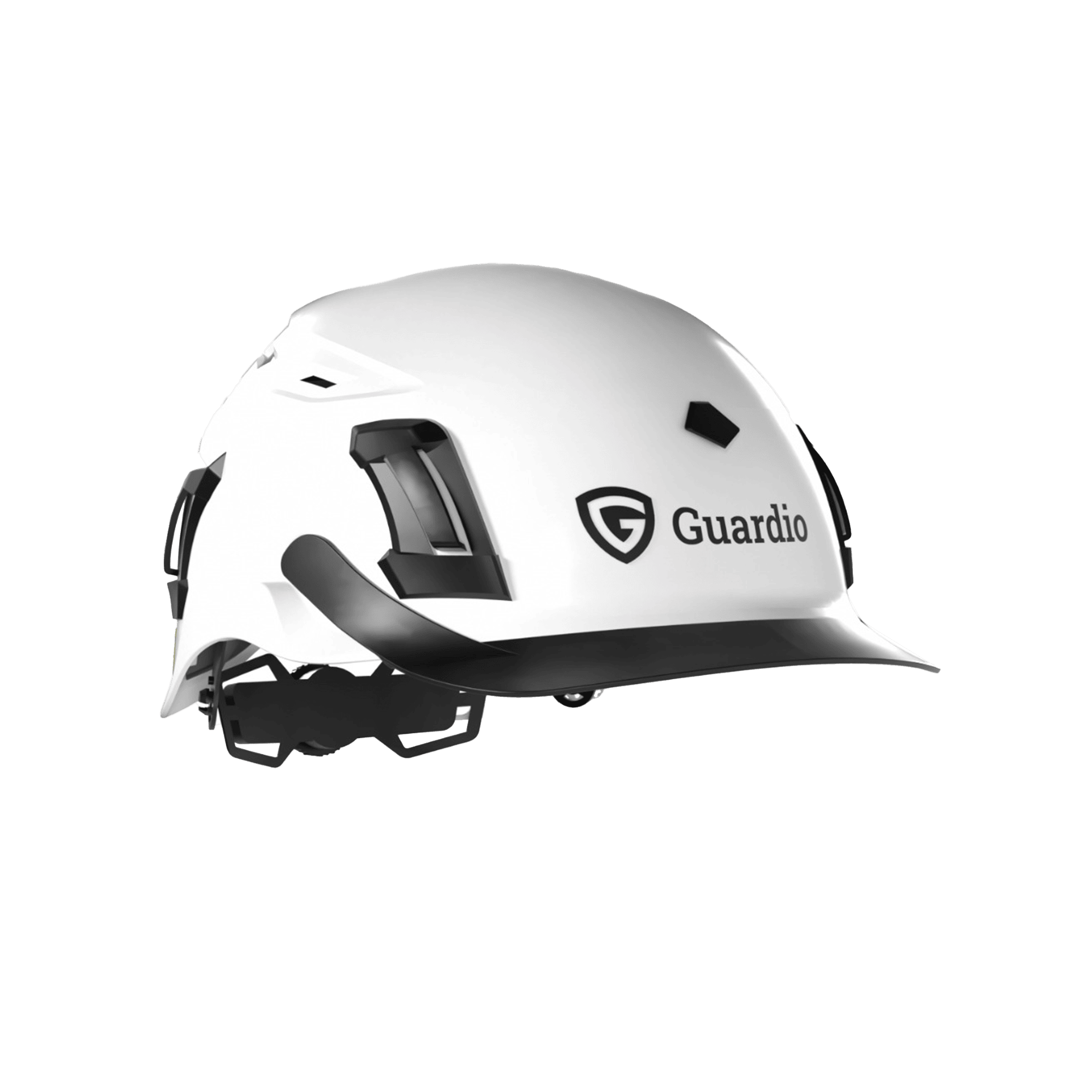 Guardio Front Brim for Safety Helmet Armet Black