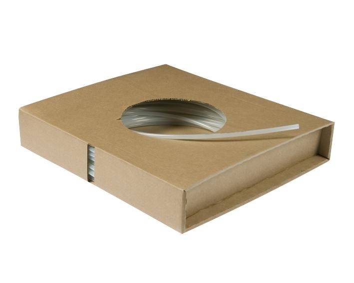 Metallarbeid Pneumatisk instrumentrør PA i kartong Hvit 4x6mm 25m