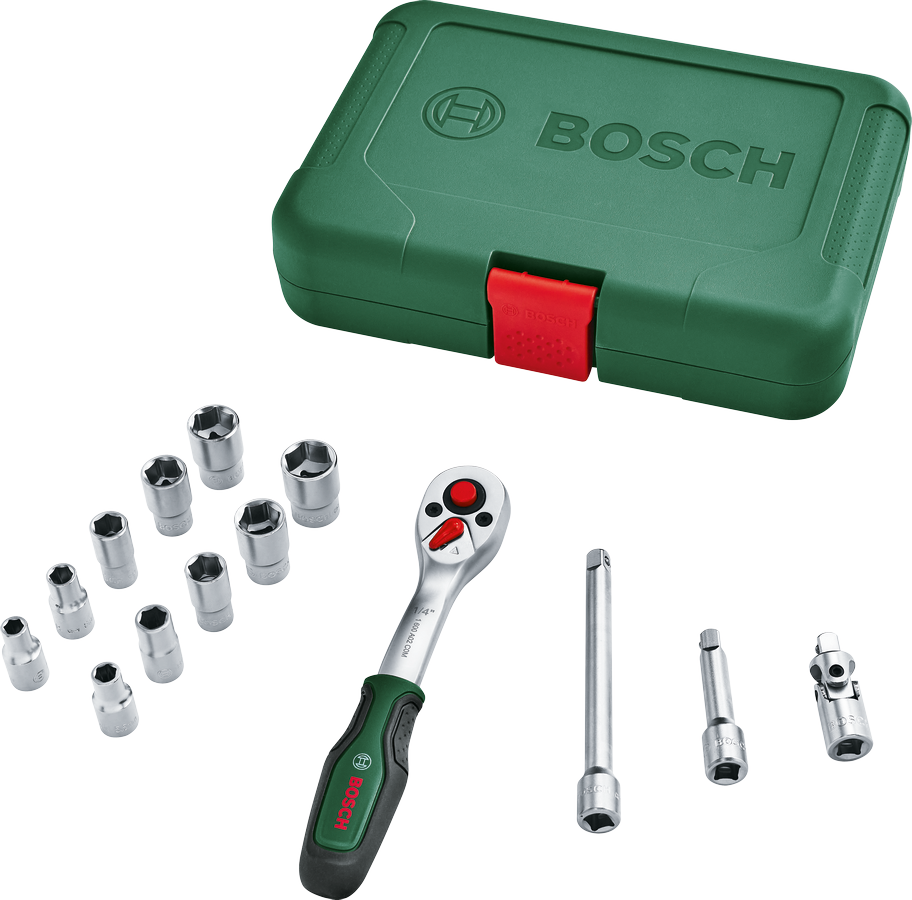 Bosch DIY Hylsnyckelsats 1/4 14 Delar
