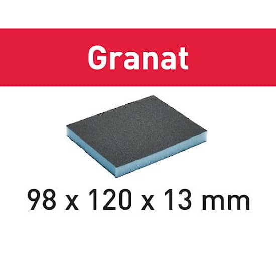 Festool Slipsvamp Granat 98x120x13mm 6-pack